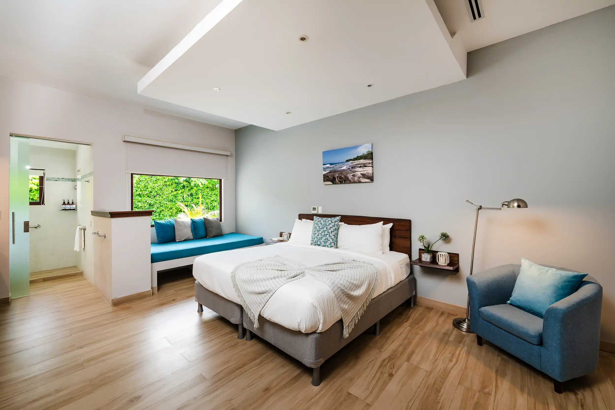 Dormitorio de huéspedes 6 en la villa Casa Bonita Beach