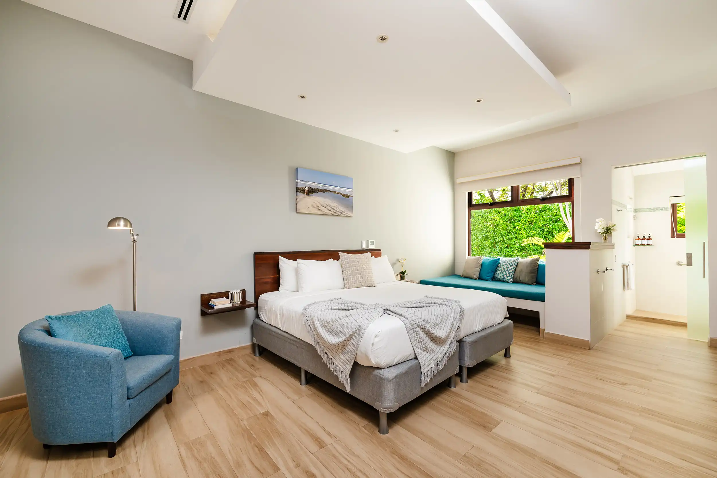 Dormitorio de huéspedes 7 en la villa Casa Bonita Beach
