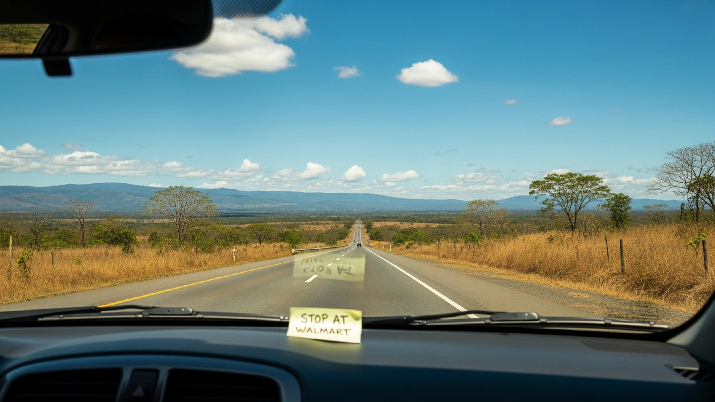 Viaje por la carretera de Guanacaste a traves del bosque seco tropical, Costa Rica